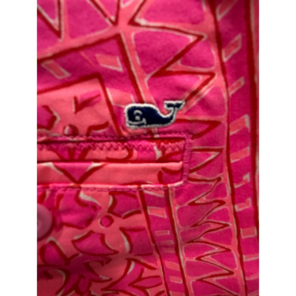 Vineyard Vines Pink Printed Shorts Women's Size 6 with Front Pockets - Picture 3 of 5